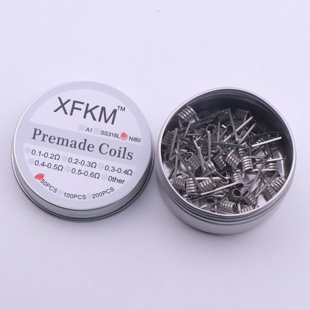 Clapton Wire Pre Built - NI80 50/100 사전 제작 내경 3mm