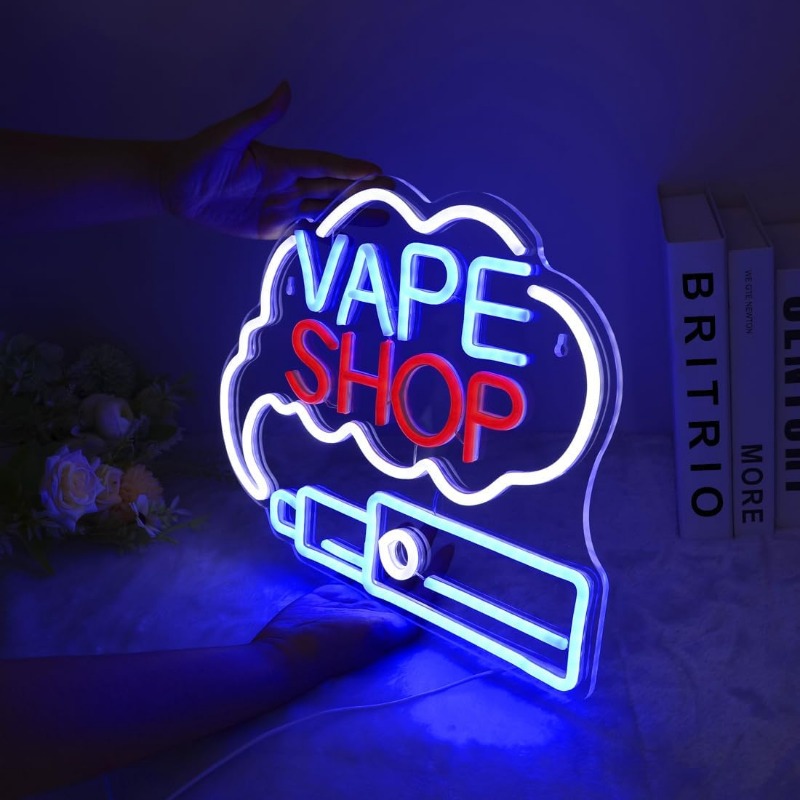 LED VAPE SHOP 연기 네온 사인 시가 매장 창 - Vaping Store 리뷰 및 가격