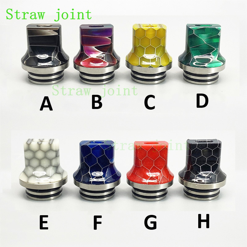 1pc 810 플랫 입 스테인레스 스틸 수지 밀짚 조인 - Drip Tip Resin 리뷰 및 가격