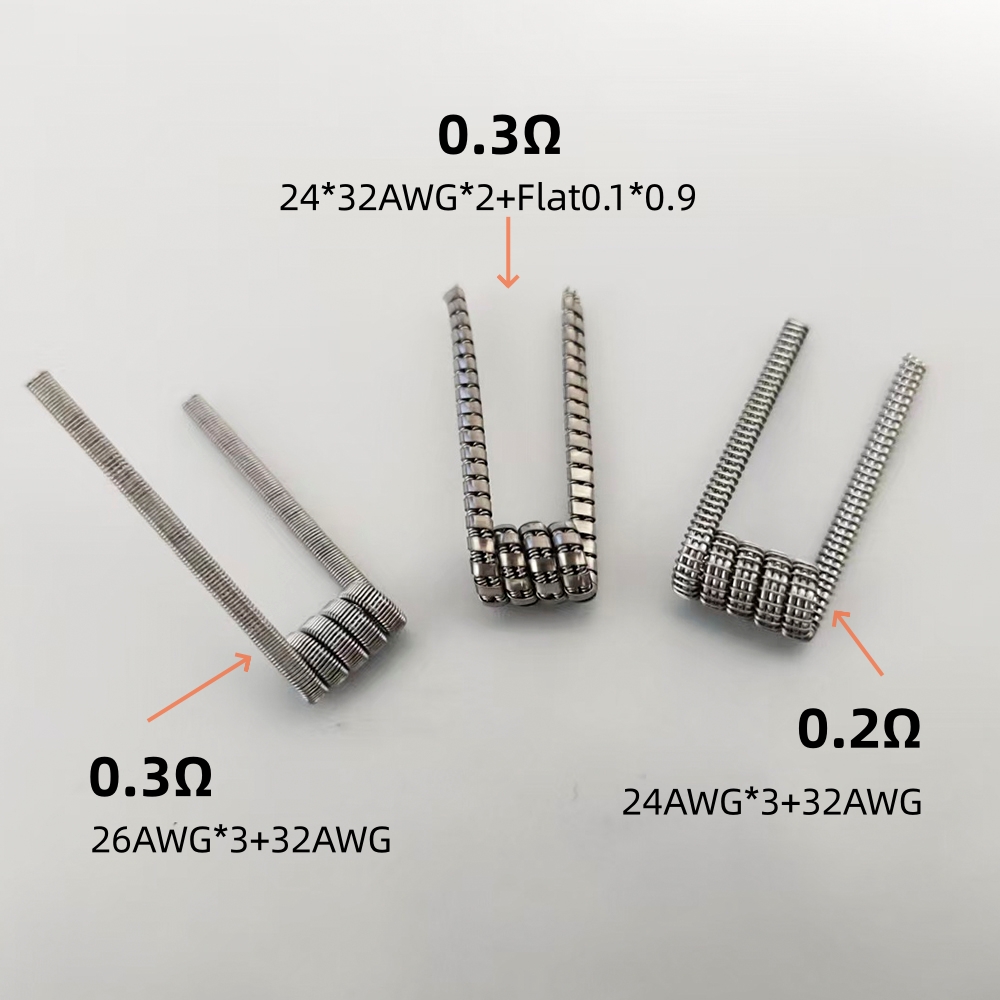 4개의 미리 제작된 저항선 A1 26x3+32AWG/0 - Coil Building Kit 리뷰 및 가격