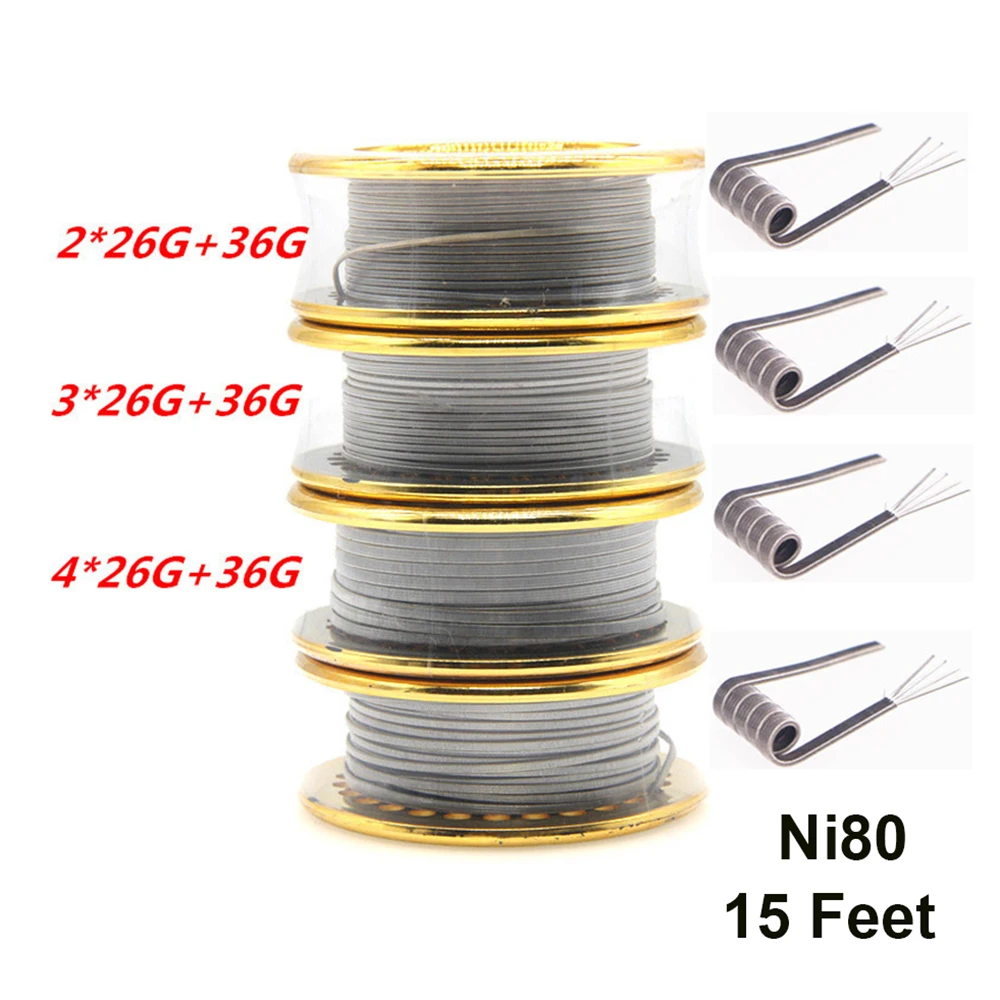 Ni80 와이어 26G 36GA 15 피트 Clapto - Clapton Wire Pre Built 리뷰 및 가격