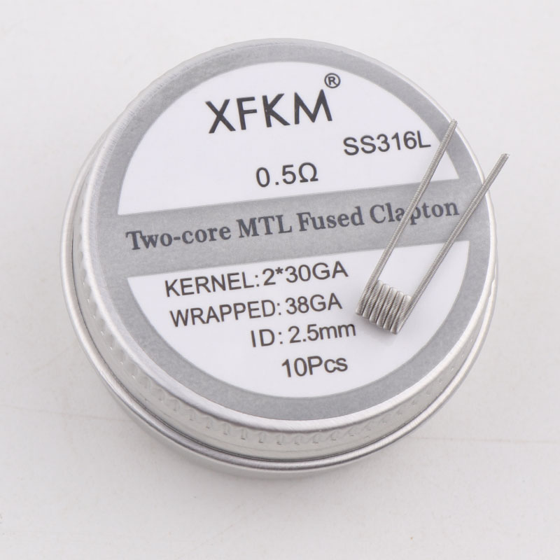 XFKM MTL 클랩튼 사전 제작 코일, MTL RDA - Clapton Wire Pre Built 리뷰 및 가격